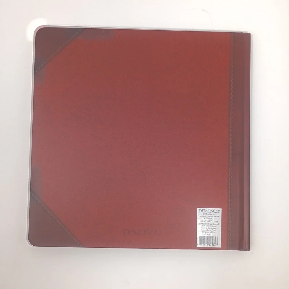 Demdaco Santa's Kindness Journal Christmas Keepsake Activity Book Red Hardcover